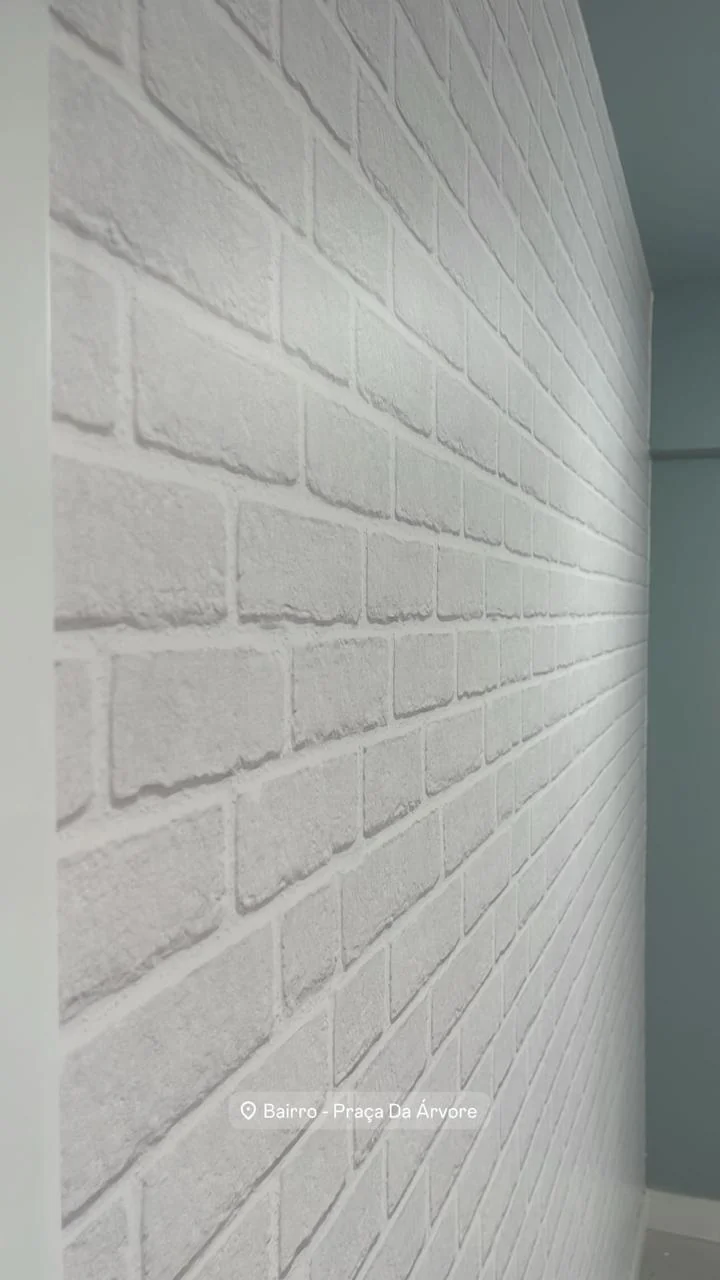 Papel de parede tijolinho